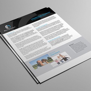 Sales Sheets - Financial Services